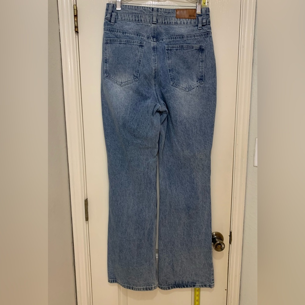 Nasty Gal Womens Collection Blue Jeans Size 8 Bell Bottom Jeans - Picture 2 of 3